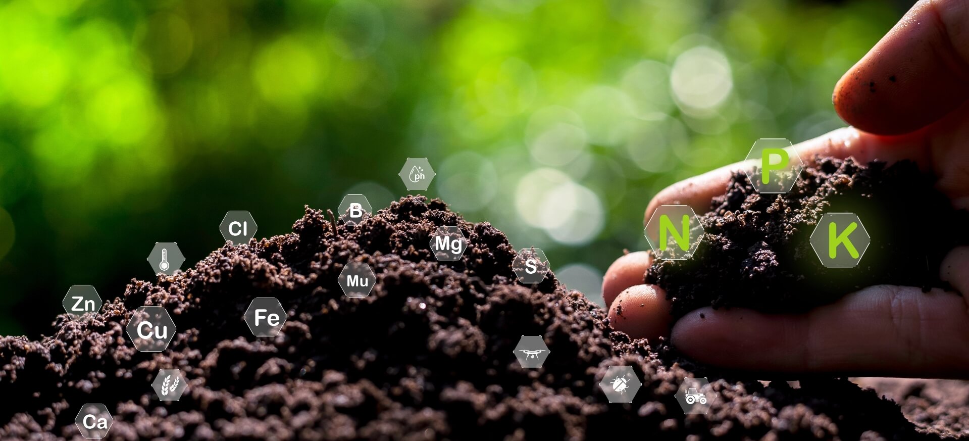 Men holding a fertilizer image